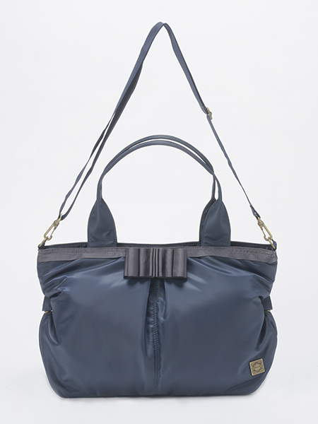 HARVEST HILLS ママコラボ リボントートバック NAVY
