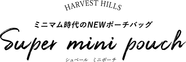ミニマム時代のNEWポーチバッグシュペール ミニポーチ